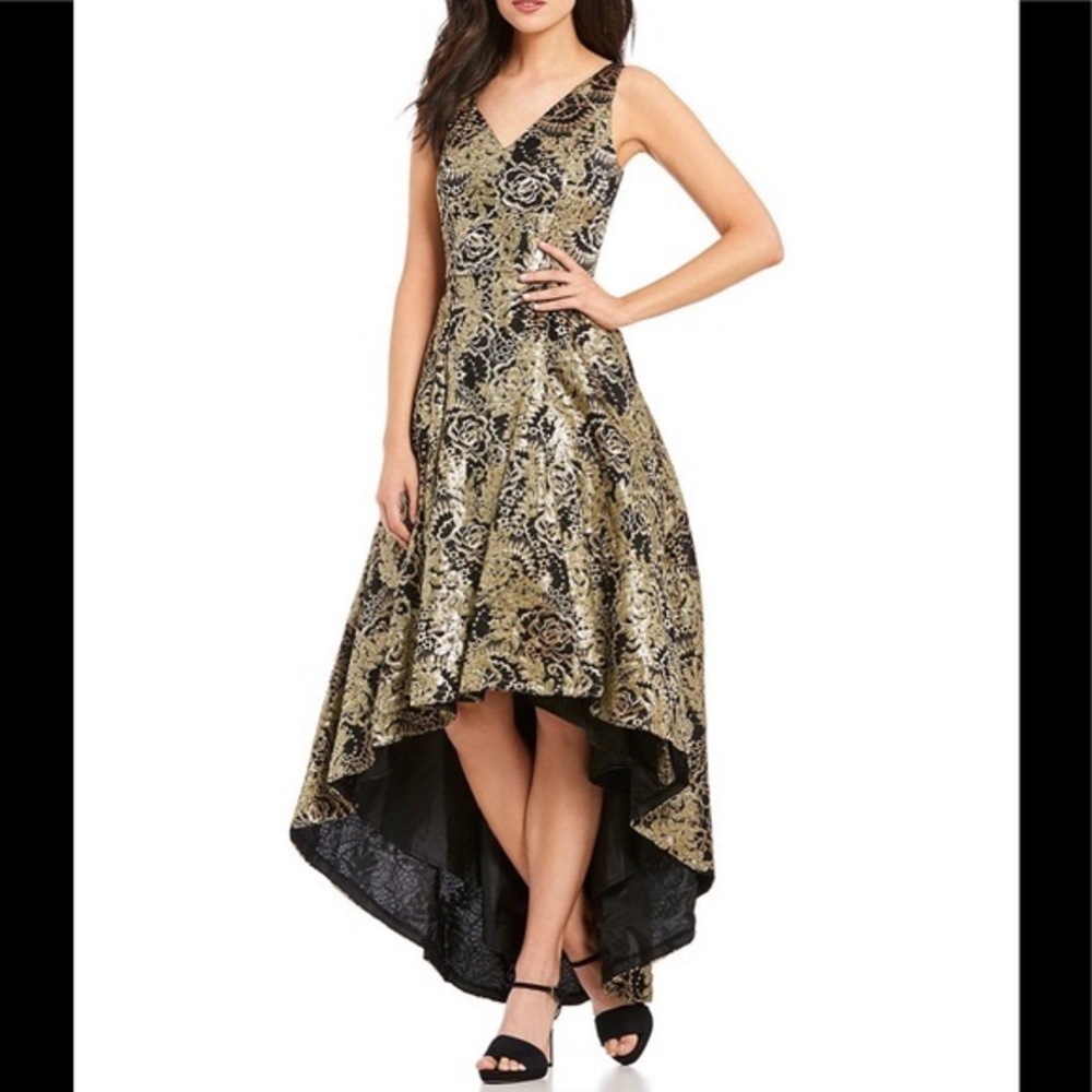 Calvin Klein hi-lo ball gown dress
